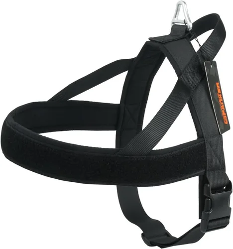 Vista 11 de EXCELLENT ELITE SPANKER Arnés sin tirones, arnés de nailon para perro, arnés ajustable para perros pequeños, arnés acolchado, entrenamiento para BLK