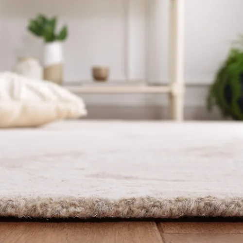 Vista 4 de SAFAVIEH Metro Collection - Alfombra de pasillo de 2 pies 3 pulgadas x 9 pies, beige y marfil, lana botánica hecha a mano, ideal para zonas de alto