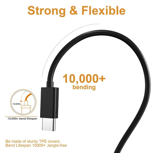 Vista 3 de Toxaoii Cable de carga micro USB compatible con Logitech MX Master 2S, MX Anywhere 2, MK875, MX Ergo, MX Ergo Plus, Performance MX, G502, K800, G915