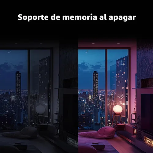 Vista 5 de Aqara Thread/Zigbee - Bombilla LED inteligente T2 E26, blanco sintonizable (2000K-9000K), bombilla RGB que cambia de color con 16 millones
