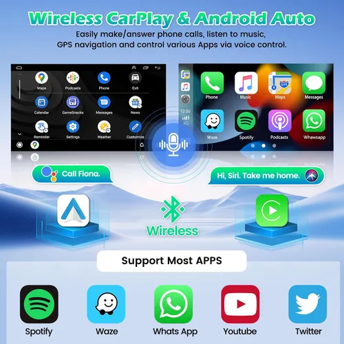 Vista 3 de [DSP] Radio de coche 4+64G para Toyota Highlander 2009 2010 2011 2012 2013 2014 Carplay Android Auto, 10.1 pulgadas HD IPS pantalla táctil estéreo