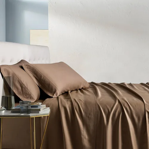 Vista 22 de Royal Hotel Bedding 100% viscosa natural hecha de sábanas de bambú, sábanas refrescantes suaves, sábanas de hotel transpirables y fundas