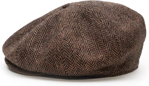 Vista 12 de Sterkowski Peaky Gorra 100% Harris Tweed Newsboy para hombres y mujeres Caliente clásico elegante sombrero de 8 paneles Cuadros marrón/azul