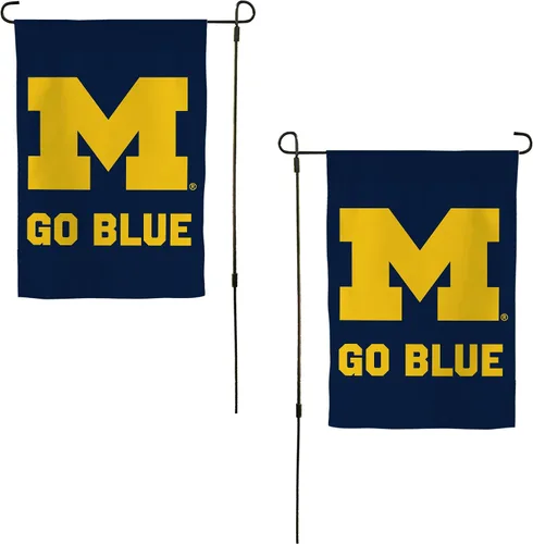 Vista 11 de Desert Cactus Bandera de jardín de la Universidad de Michigan UM – 19 x 12 pulgadas, bandera de Michigan Wolverines, para exhibición al aire libre