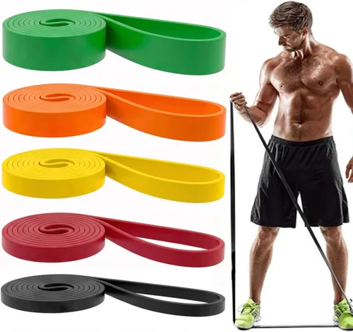 Vista 16 de Resistance Bands, Pull Up Assist Bands - Workout Bands, Exercise Bands, Long Resistance Bands Set for Working Out, Fitness, Training, Physical Negro