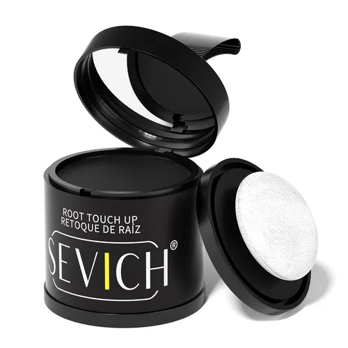 Vista 13 de SEVICH Polvo magnético recargable para retoque de raíces del cabello, impermeable, cobertura de canas y corrector de línea capilar con doble