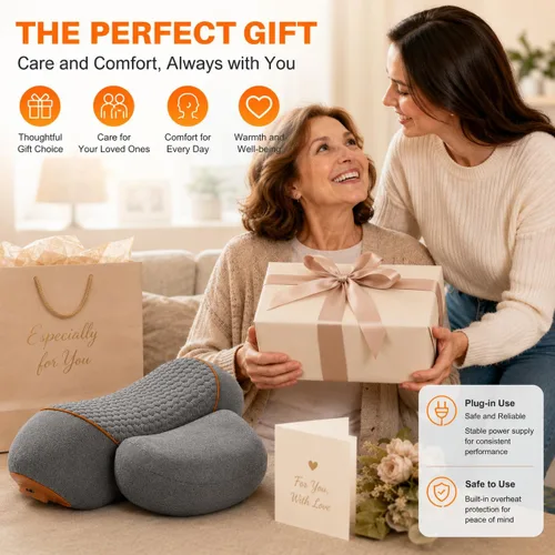 Vista 7 de 3-in-1 Neck Massage Pillow with Heat & Traction, Neck Hump Corrector