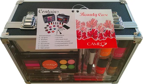 Vista 2 de Cameo Kit de maquillaje de tren con estuche de aluminio reutilizable para regalo
