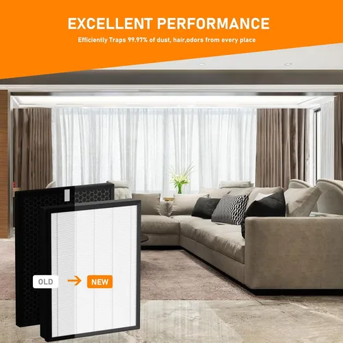 Vista 5 de AP-B102 - Juego de filtros de repuesto True HEPA compatibles con Alexapure Breeze AP-B102 y 3049 purificador de filtro de aire, filtro de aire 3