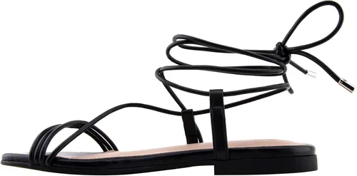 Vista 10 de The Drop Sandalias planas Samantha con cordones para mujer
