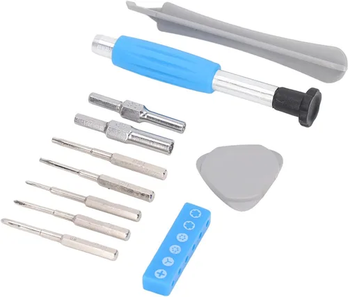 Vista 6 de Kit de herramientas de reparación de destornilladores para interruptor SNES n64 NES Wii triwing