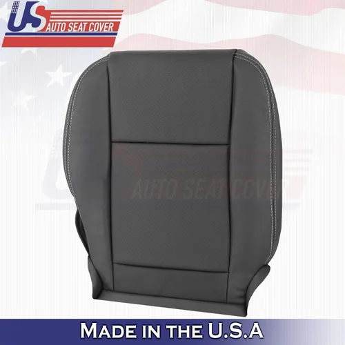 Vista 4 de U.S.AutoSeatCover 2011 2012 2013 Compatible con Dodge Charger Driver Passenger Bottom Fundas de asiento de cuero BLK