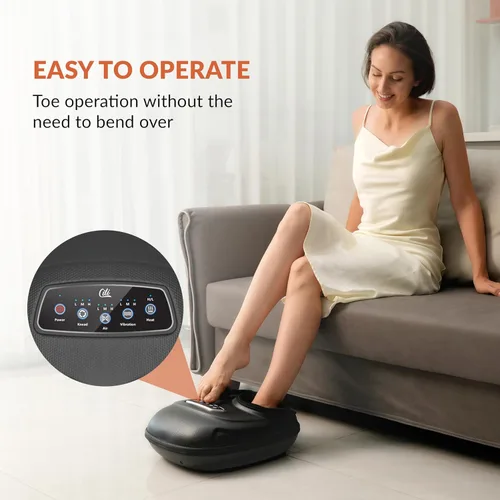 Vista 4 de CILI Masajeador de pies y almohada de apoyo lumbar