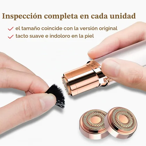 Vista 4 de Cabezales de repuesto para removedor de vello facial Gen 2 para un toque de acabado impecable, cuchillas de doble anillo compatibles