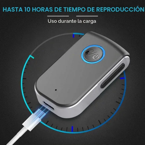 Vista 8 de Adaptador AUX Bluetooth para automóvil, receptor inalámbrico de 0.138 in, adaptador Bluetooth AUX para automóvil, llamadas manos libres