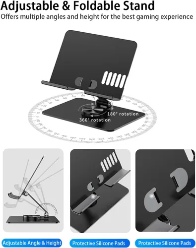 Vista 6 de voppton Funda protectora de cubierta de vapor, cubierta protectora de plástico delgada con soporte de soporte, base de soporte ajustable plegable
