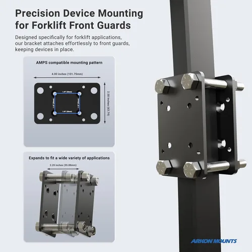 Vista 4 de ARKON Mounts - Soporte de pilar de montacargas robusto de 5 pulgadas