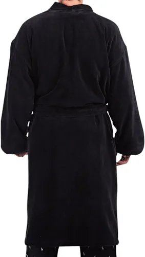 Vista 5 de Polo Ralph Lauren Mens Solid Velour Kimono Robe