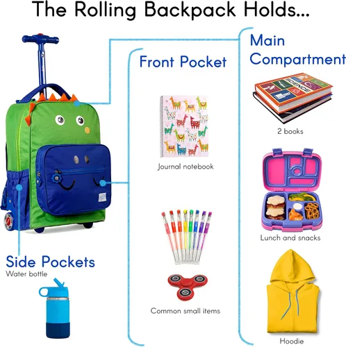 Vista 4 de TWISE Mochila de viaje para niños y niños pequeños