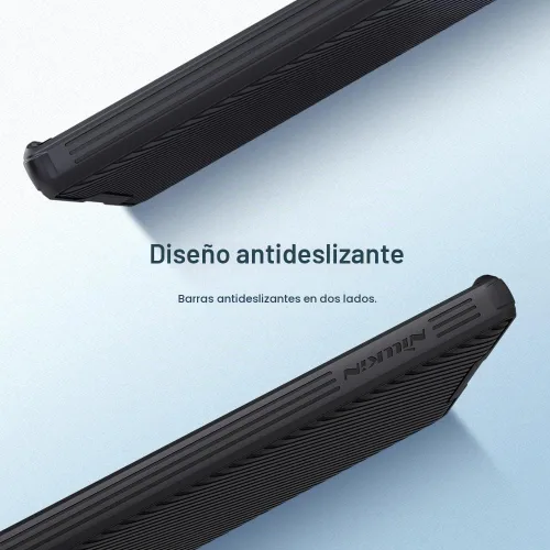 Vista 8 de Mangix Funda para Samsung Galaxy S22 Ultra con cubierta para cámara, delgada funda protectora de policarbonato delgado a prueba de golpes con Negro