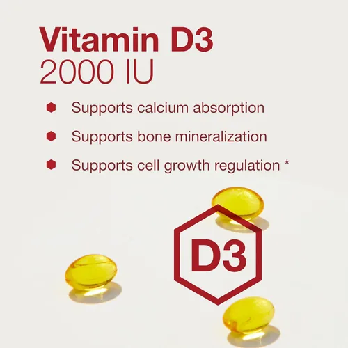 Vista 4 de PROTOCOL FOR LIFE BALANCE Vitamina D3 2,000 UI - Apoyo inmunológico, huesos y dientes saludables - 120 cápsulas blandas