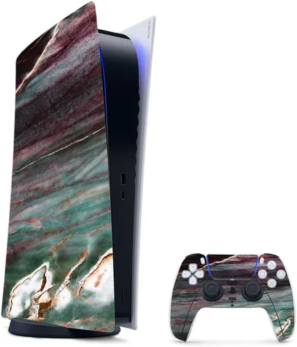 Vista 43 de MightySkins - Skin para juegos para PS5 / Playstation 5 Bundle – Mármol ámbar Envoltura protectora de vid Fácil de aplicar y cambiar