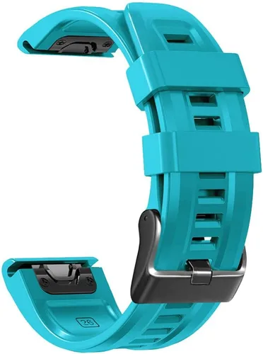 Vista 21 de REYDA Correa de silicona compatible con Garmin Fenix 7X/7X Pro/6X/6X Pro/5X/5X Plus/3/3 HR, 1.024 in, ajuste rápido, pulsera de silicona suave