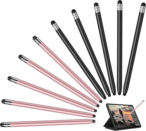 Vista 9 de Stylus 10 unidades, lápiz óptico para pantalla táctil, Android, iPad Blanco/Plata/Oro/Rosa/Rojo/Verde/Azul/Negro