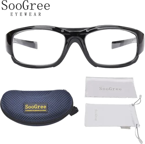 Vista 9 de SooGree Gafas Deportivas de Squash y Racquetball, Gafas de Baloncesto, Correa Ajustable, Resistente al Impacto