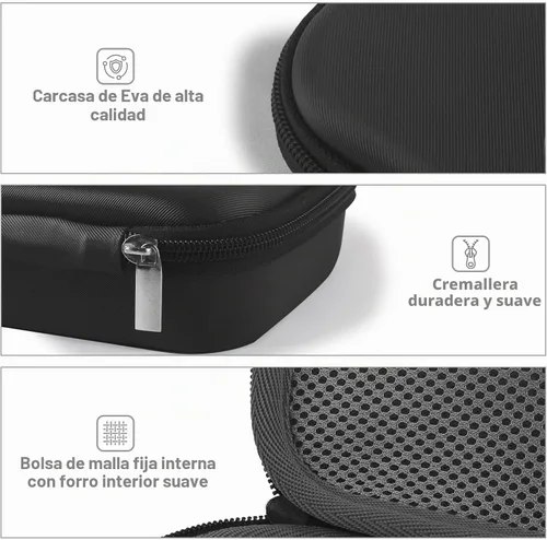 Vista 5 de Hard Carrying Case Compatible with Shark ChillPill Fan Accessories Carbon