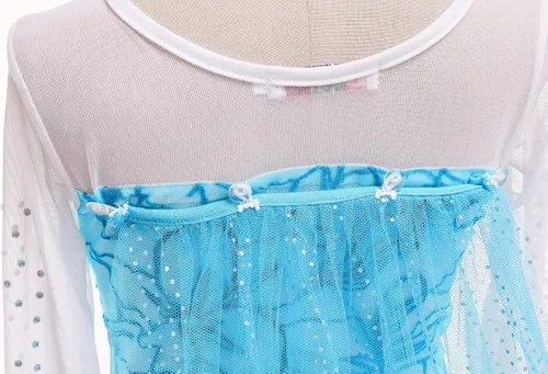 Vista 5 de BanKids - Disfraz de vestido de princesa para cumpleaños, Halloween y cosplay para niñas de 3 a 12 años