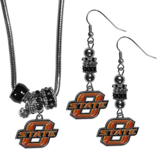 Vista 4 de Siskiyou Sports NCAA womens Euro Bead Earrings and Necklace Set