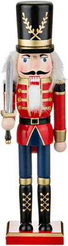 Vista 11 de Adorno de cascanueces de madera O-Toys, decoración navideña, figuras, juguetes de marionetas, regalos de navidad, decoración del hogar