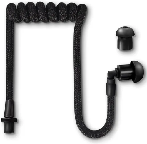 Vista 16 de Tubeez Walkie Talkie Auricular con tapones negros para los oídos – Tubo roscado de bloqueo de humedad que se adapta a cualquier auricular de radio