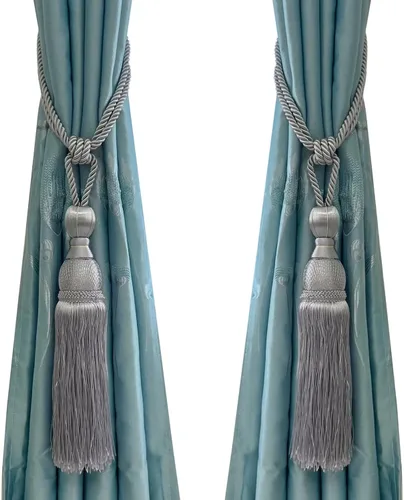 Vista 8 de Venta de maravillosos alzapaños de cortina para cortinas para el hogar, accesorios de cierre de hebilla trenzada, accesorios para cortinas de Beige