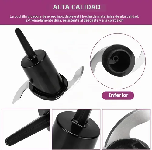 Vista 5 de DLC-2ACBN - Cuchilla de repuesto para procesador de alimentos Cuisinart Mini Prep Plus, solo compatible con cuchilla de repuesto DLC-2A, compatible
