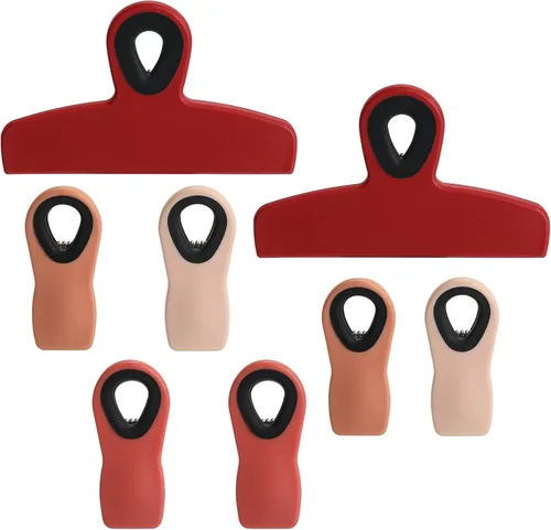 Vista 11 de Clips para pan, clips para bolsa, clips magnéticos, clips para chips, clips para bolsa, clips de alimentos para paquetes de alimentos, clip