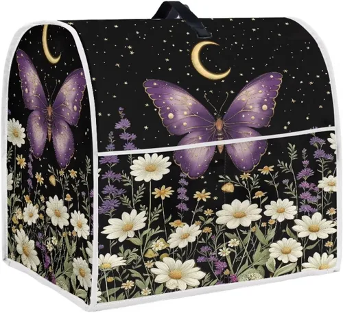 Vista 49 de Talayituse Beach Turtle Starfish Print Stand Mixer Cover for 4.5-5 Quarts Kitchen Aid, Washable Mixer Dust Cover with Handle and Pocket Kitchen