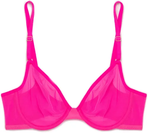 Vista 3 de Smart & Sexy Brasier de malla transparente para mujer