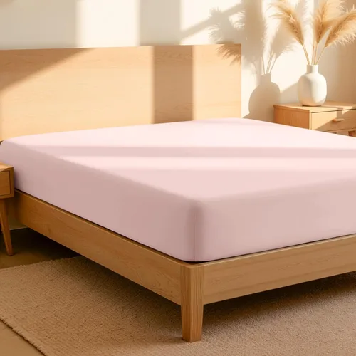 Vista 18 de Bare Home Sábana bajera ajustable 100 % algodón orgánico Twin, tejido de percal crujiente, ligera y transpirable, sábana bajera de bolsillo profundo