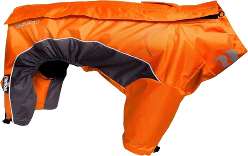 Vista 5 de DogHelios chamarra para perro Blizzard, de cuerpo completo, ajustable y reflectante 3M, XS, Anaranjado