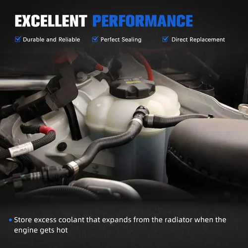 Vista 6 de Depósito del tanque de expansión del radiador de refrigerante CY01-15-350 con tapa compatible con Mazda CX-9 CX9 3.5L 3.7L 2007-2015, reemplazo