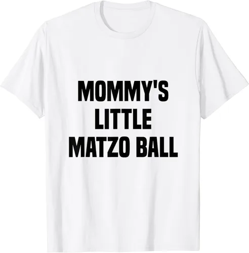 Vista 2 de Mommy's little matzo ball Camiseta, Blanco