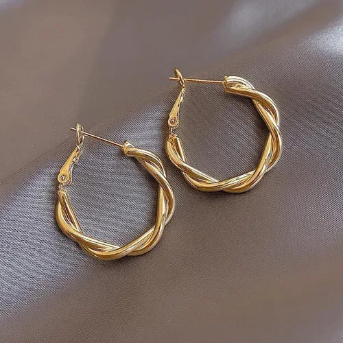 Vista 3 de Initlove Juego de aretes colgantes de forma irregular regalo especial y de moda para mujeres y niñas