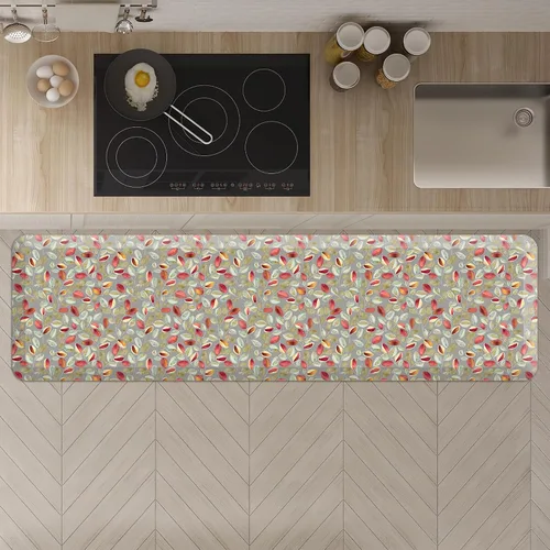 Vista 2 de GelPro Alfombrilla antifatiga de diseño para piso de cocina Comfort Orchard Sultry Grey 20x72 pulgadas