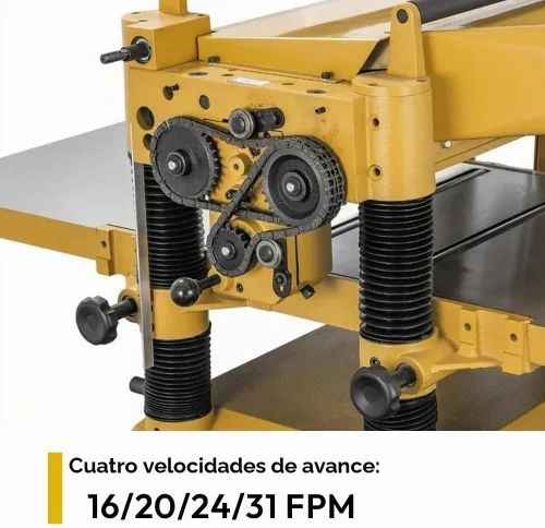 Vista 6 de Powermatic Cepilladora de 20 pulgadas de grosor para carpintería, cabezal de corte de estilo helicoidal con velocidad de alimentación de 4