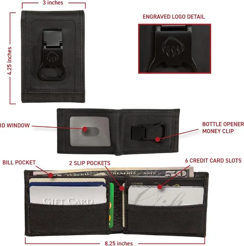 Vista 5 de WOLVERINE Men's Front Pocket Wallet