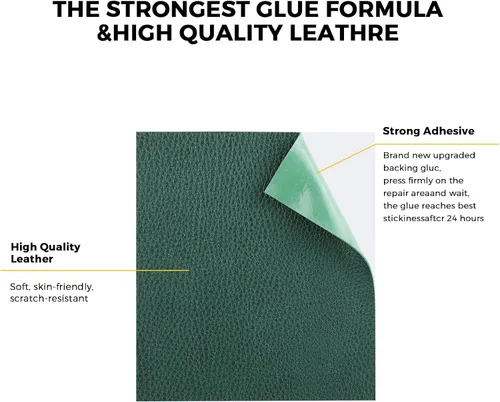 Vista 4 de JDLUGH Cinta de parche de reparación de cuero para sofá, 3.5 x 60 pulgadas, autoadhesiva para sofá, asiento de auto, silla de oficina, muebles
