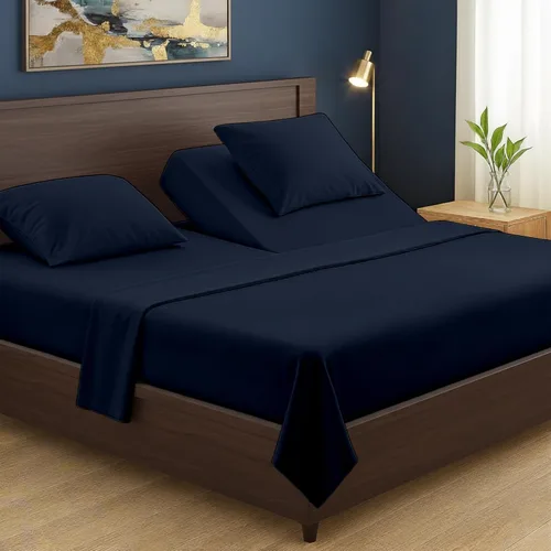 Vista 35 de Mattress-Homes Juego de sábanas de 4 piezas ultra lujosas 100% algodón suave de fibra larga de 16 pulgadas de profundidad, tamaño individual lavable