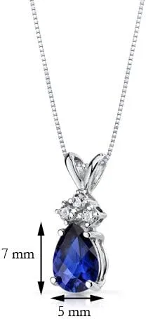 Vista 5 de Peora Colgante de oro de 14 quilates para mujer con diamantes, delicado solitario en forma de lágrima de 0.276 x 0.197in en piedras preciosas